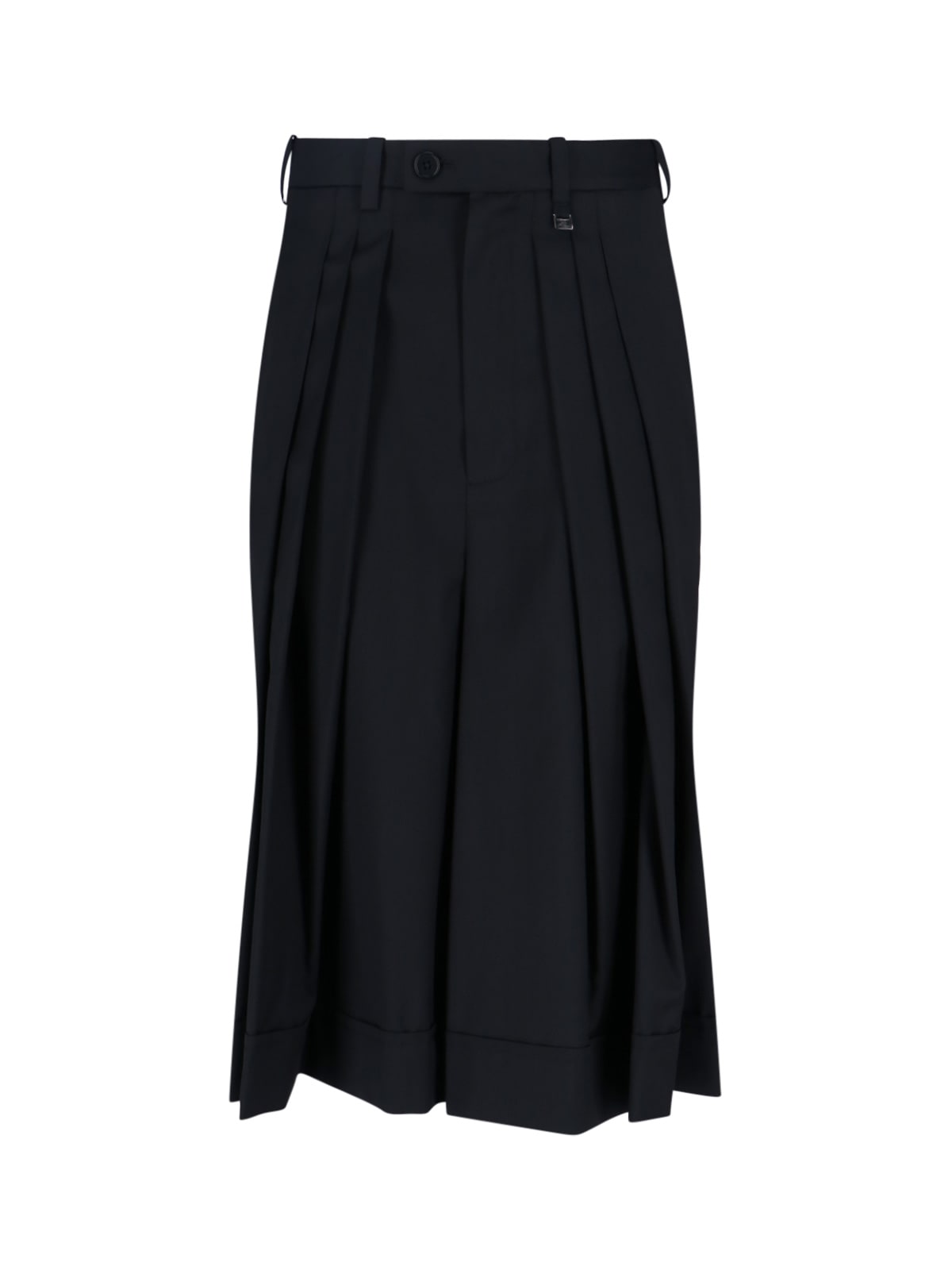 Vivienne Westwood Black Wool Culotte Pants In Black