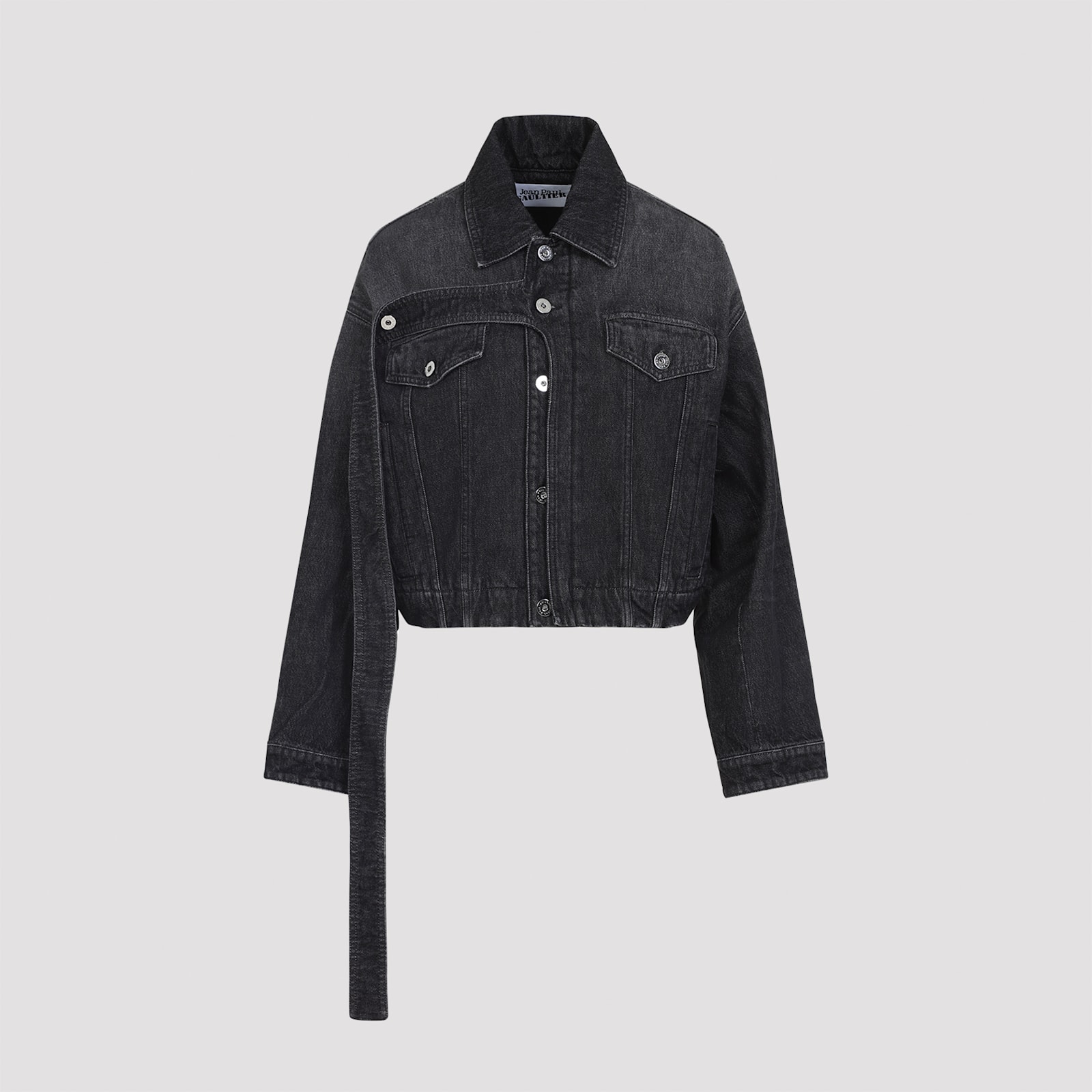 Jean Paul Gaultier Relaxed Fit Denim Outerwear In Black
