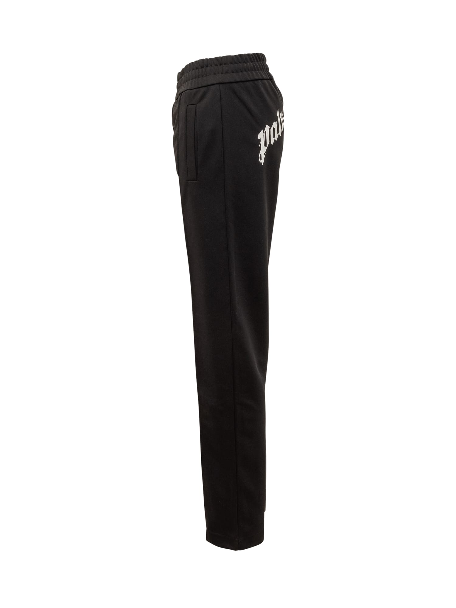 Palm Angels Trousers With Logo In Black Of