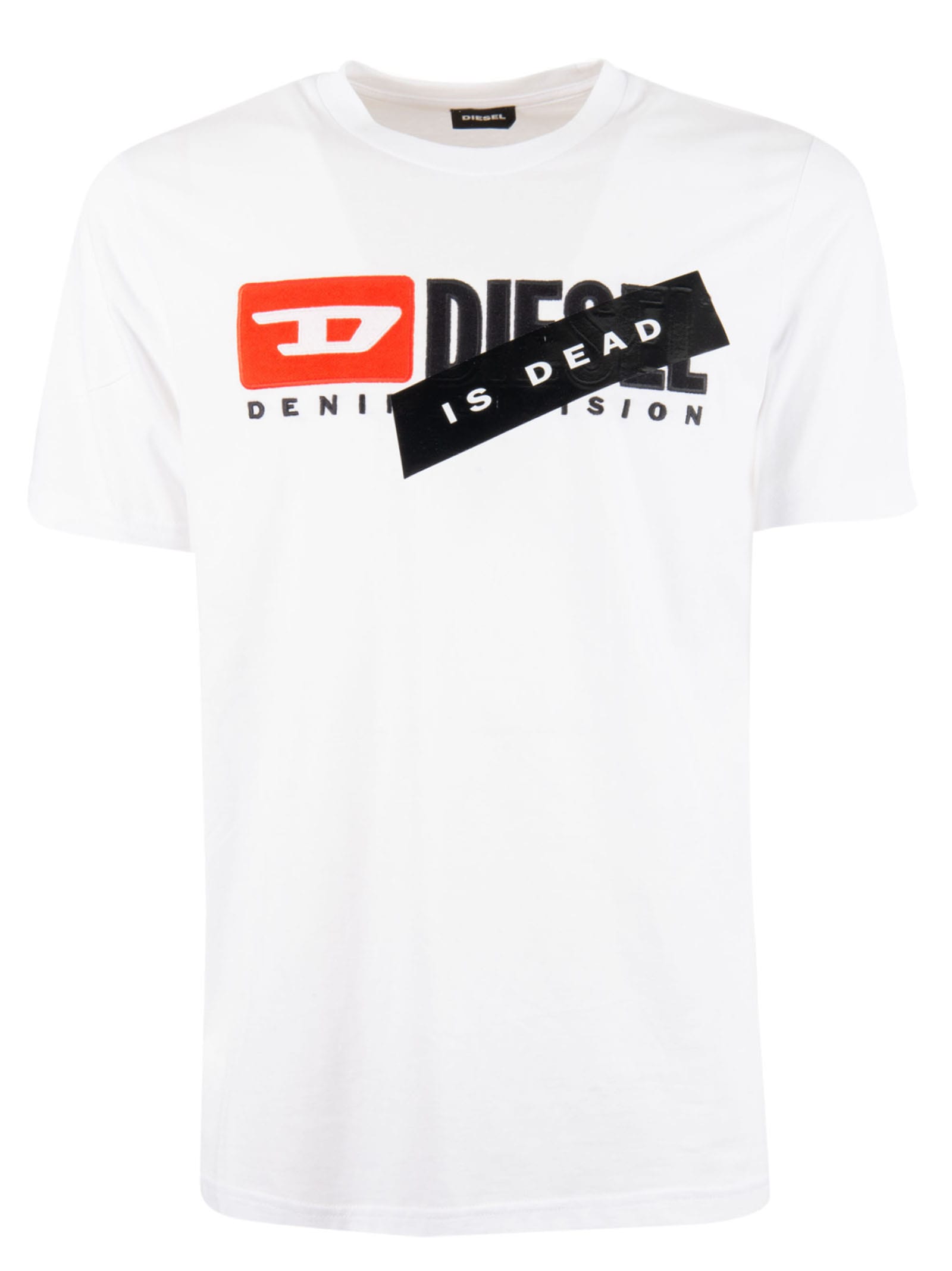 Diesel Diesel Is Dead Print T-shirt - White - 10763518 | italist