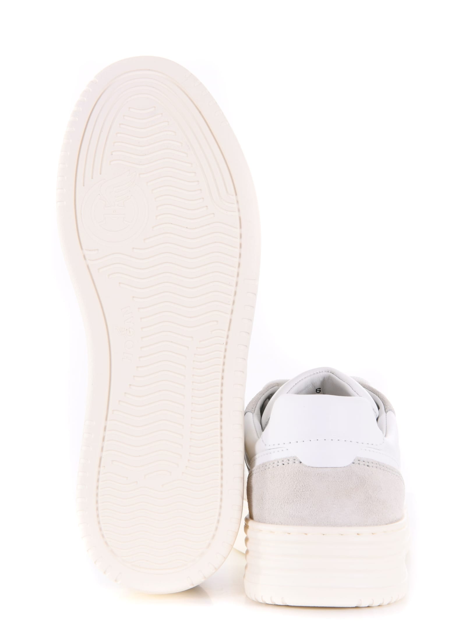 Shop Hogan H630 Sneakers In Bianco/ghiaccio