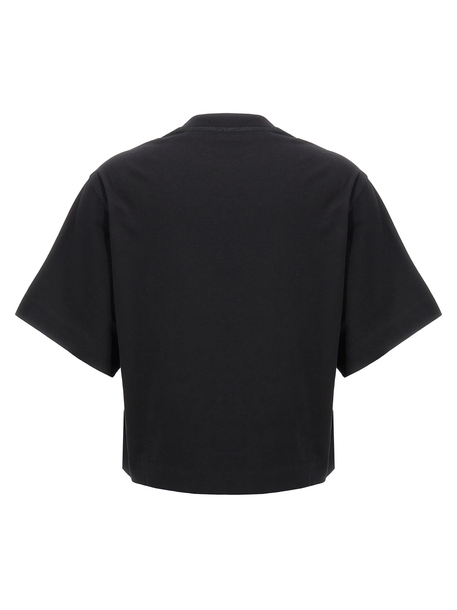 Shop Off-white Mini Arrow Cropped T-shirt In Black