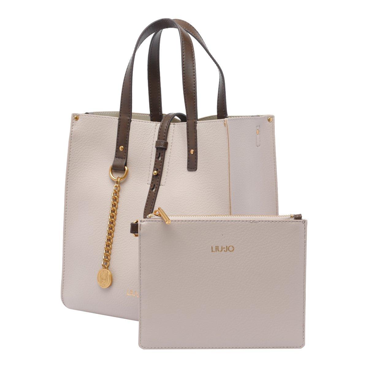 Liu •jo Double Handle Cross-body Bag With Chain Charm