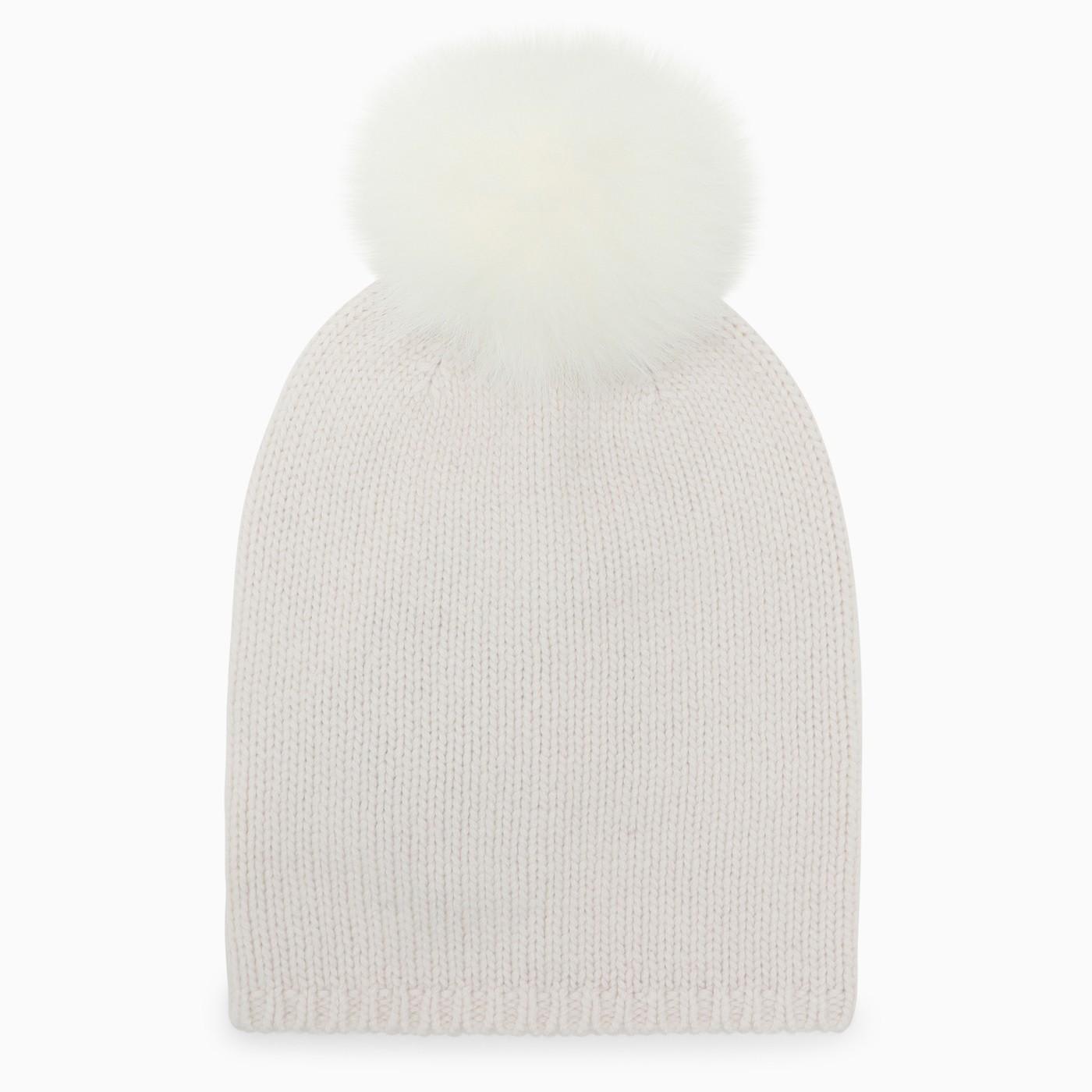 Shop Max Mara White Cashmere Hat