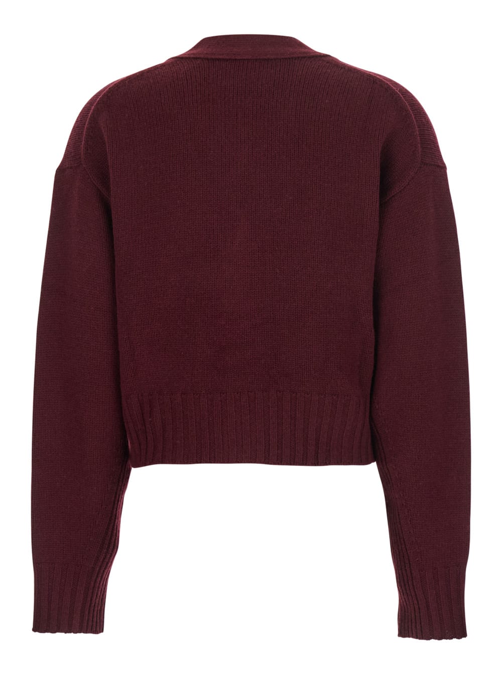 Allude Cardigan In Burgundy