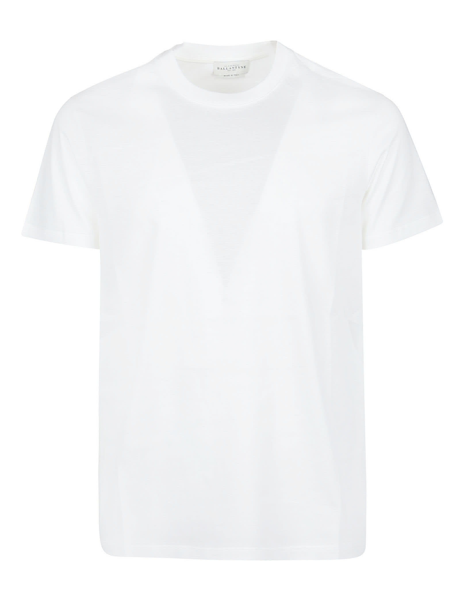 Shop Ballantyne Basic T-shirt In Optical White