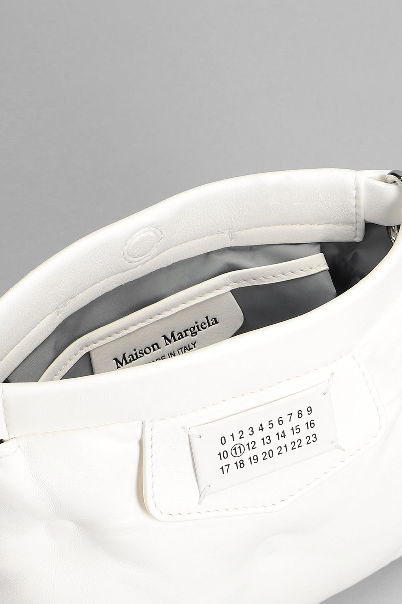 Shop Maison Margiela Glam Slam Shoulder Bag In White Leather