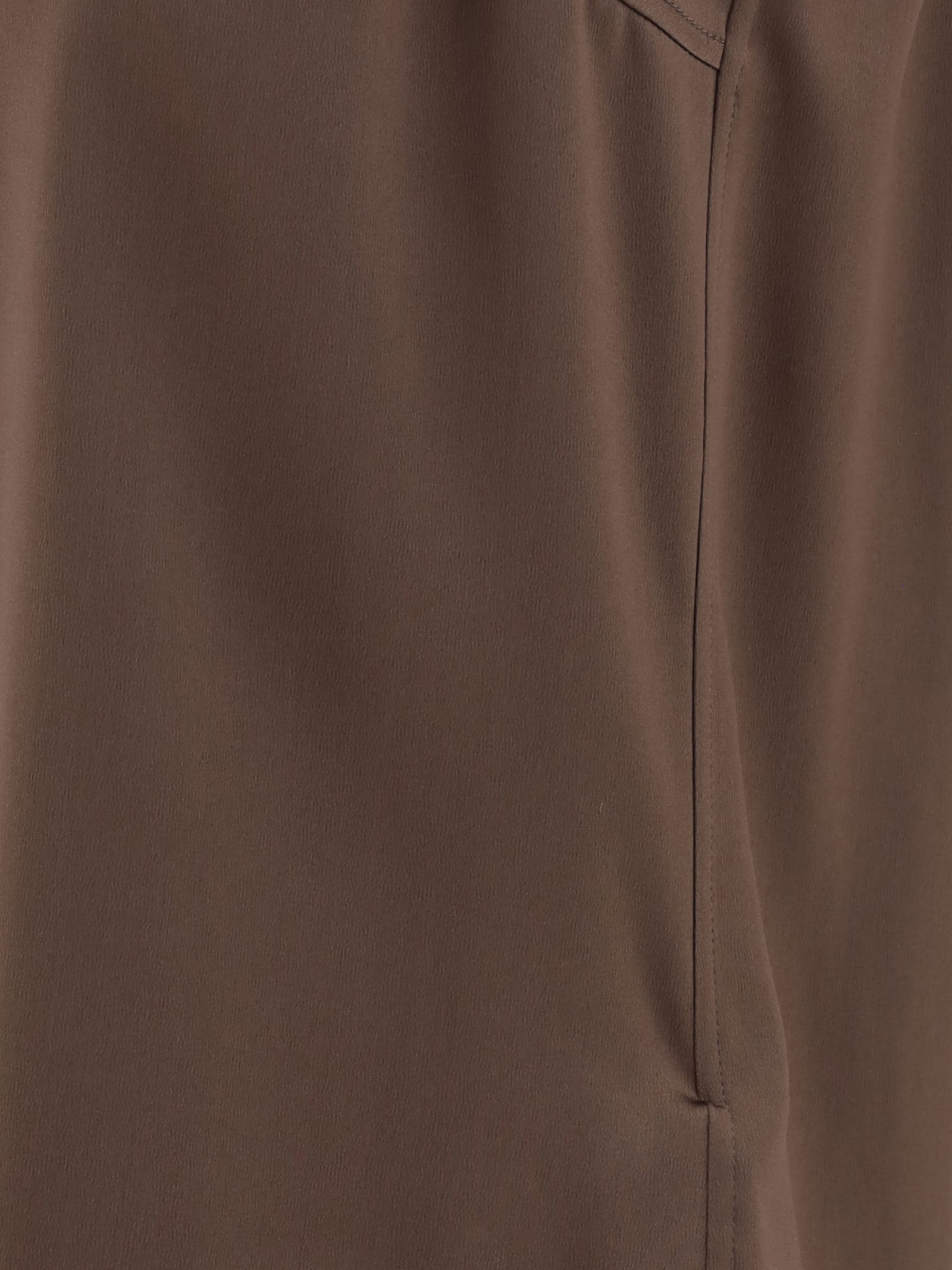 Brunello Cucinelli Silk Top In Brown