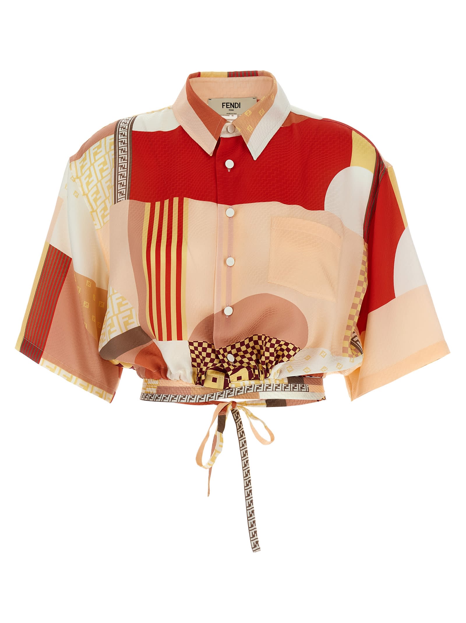 Patchwork Silk Shirt