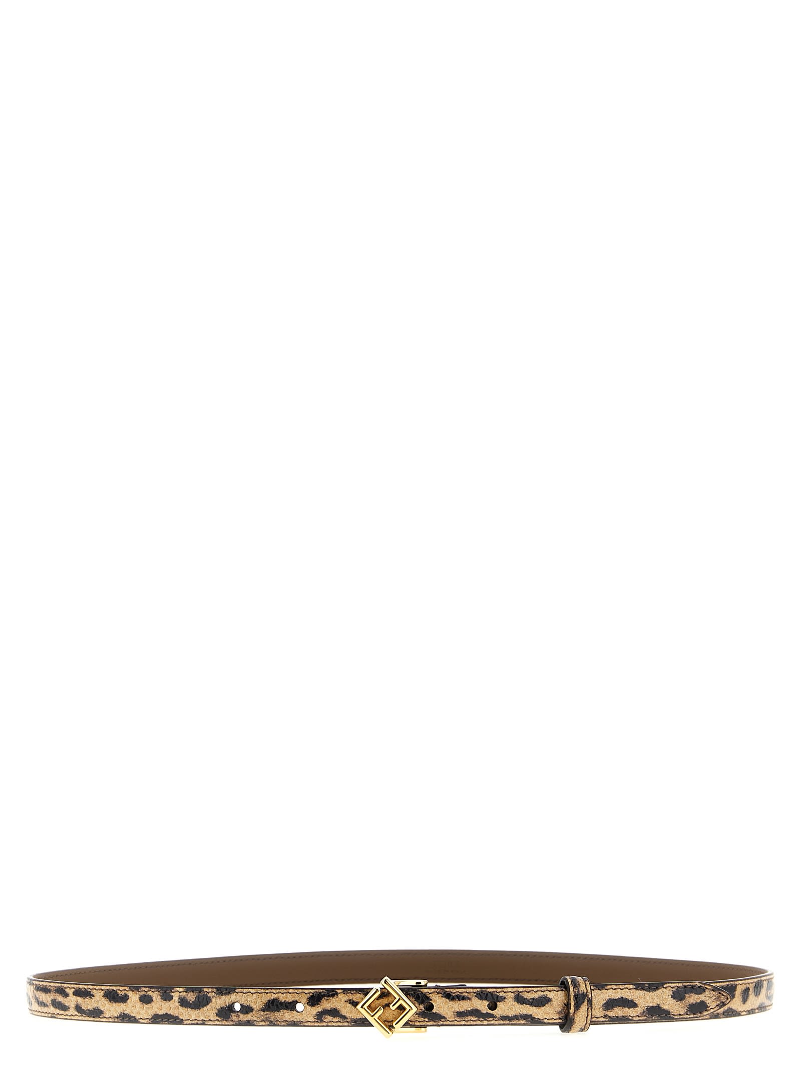 Fendi Ff Diamonds Belts Multicolor In Brown