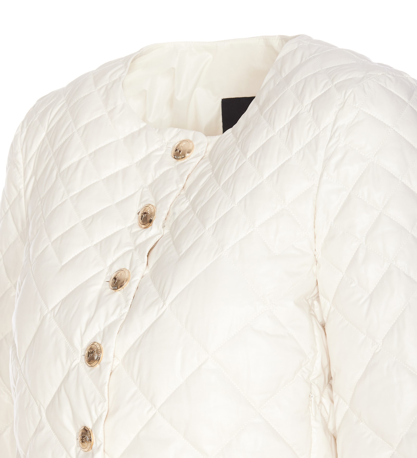 Shop Patrizia Pepe Light Down Jacket In White