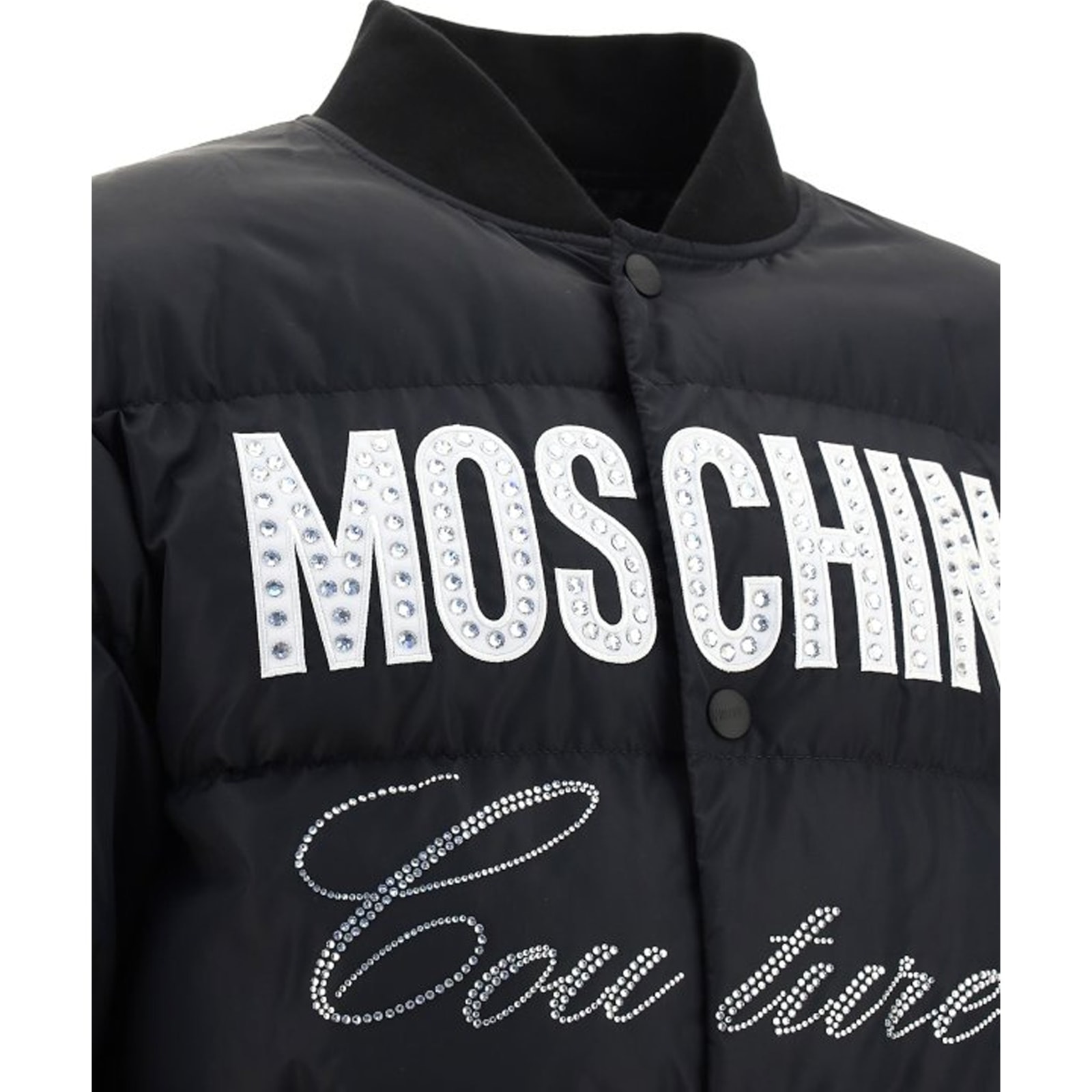 Shop Moschino Couture Bomber Jacket In Black
