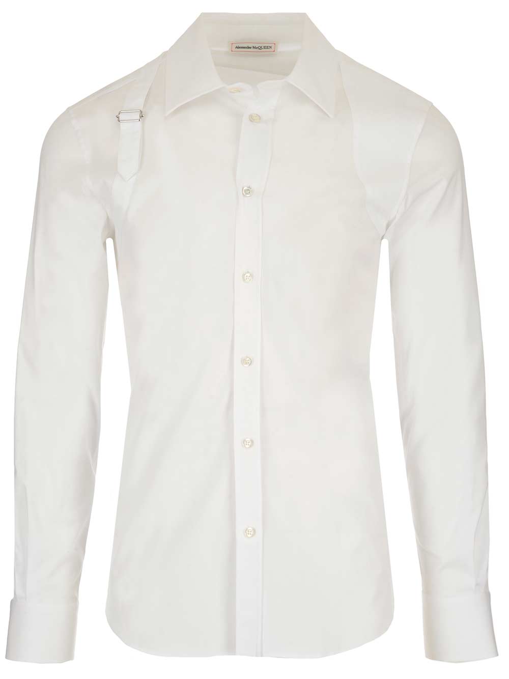 Shop Alexander Mcqueen White Harness Shirt