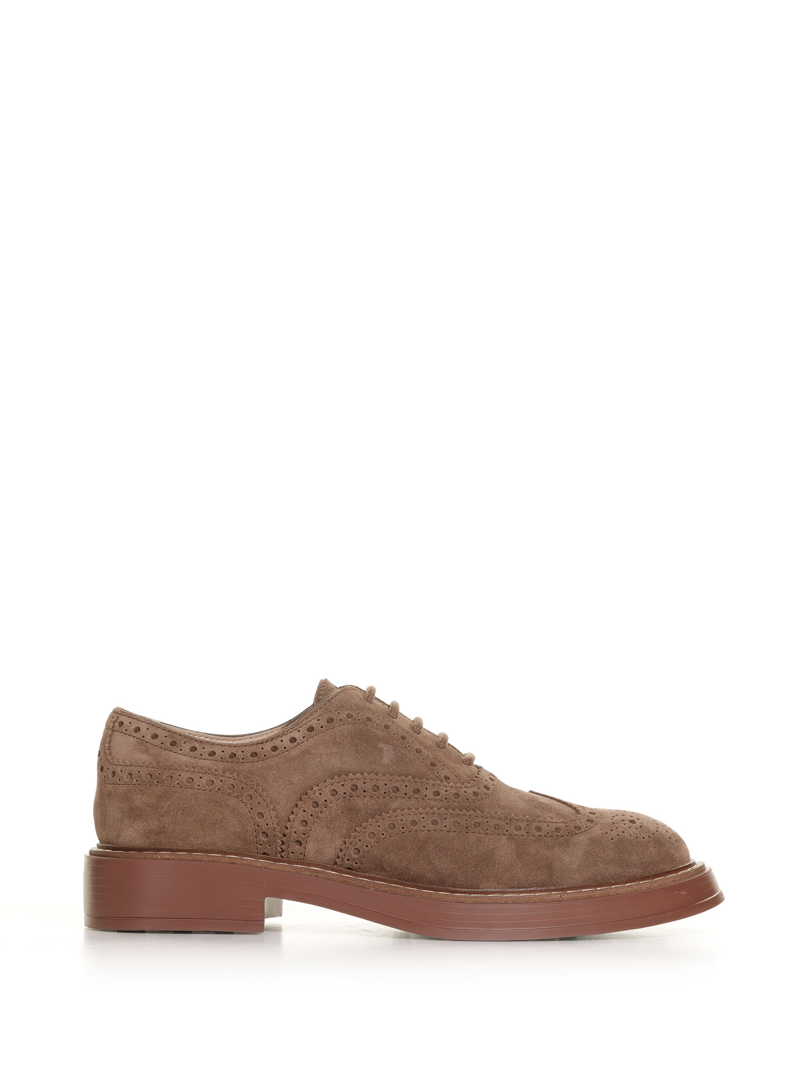 Tod's Dovetail Brogues In Suede