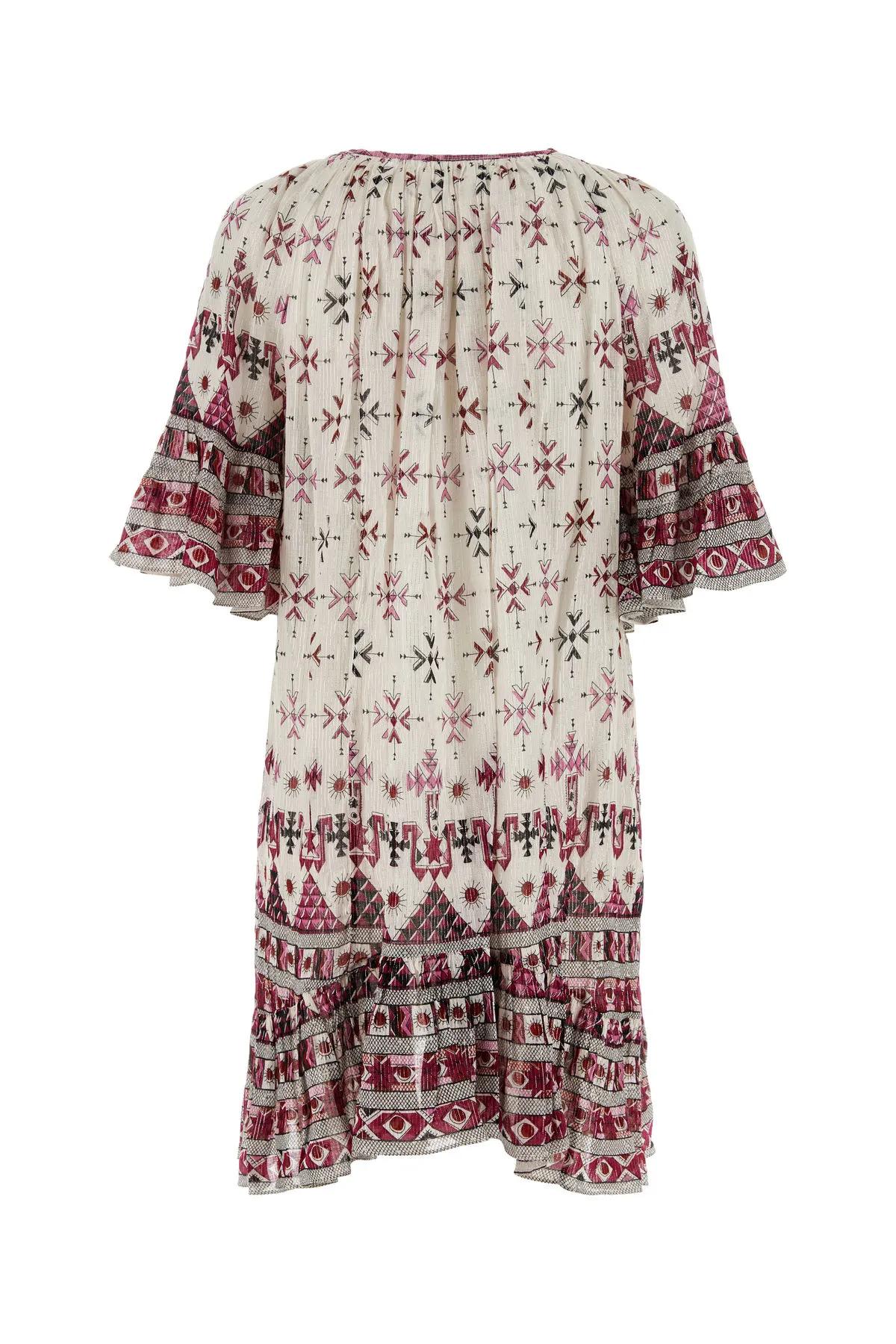 ISABEL MARANT ÉTOILE EMBROIDERED COTTON LOANE MINI DRESS