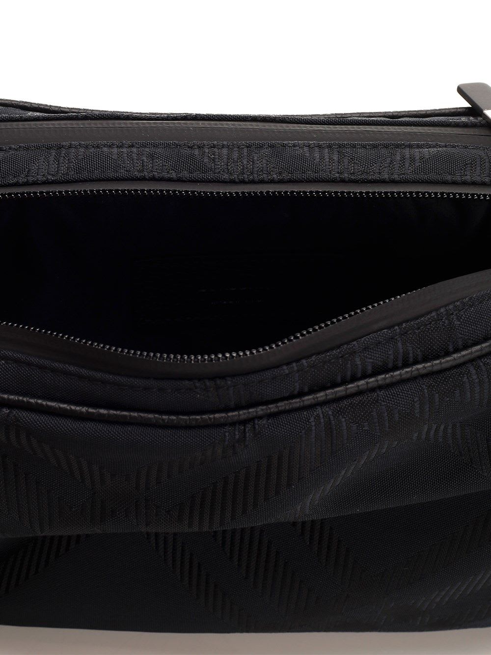 Shop Burberry Check Bumbag With Jacquard Workmanship In Black