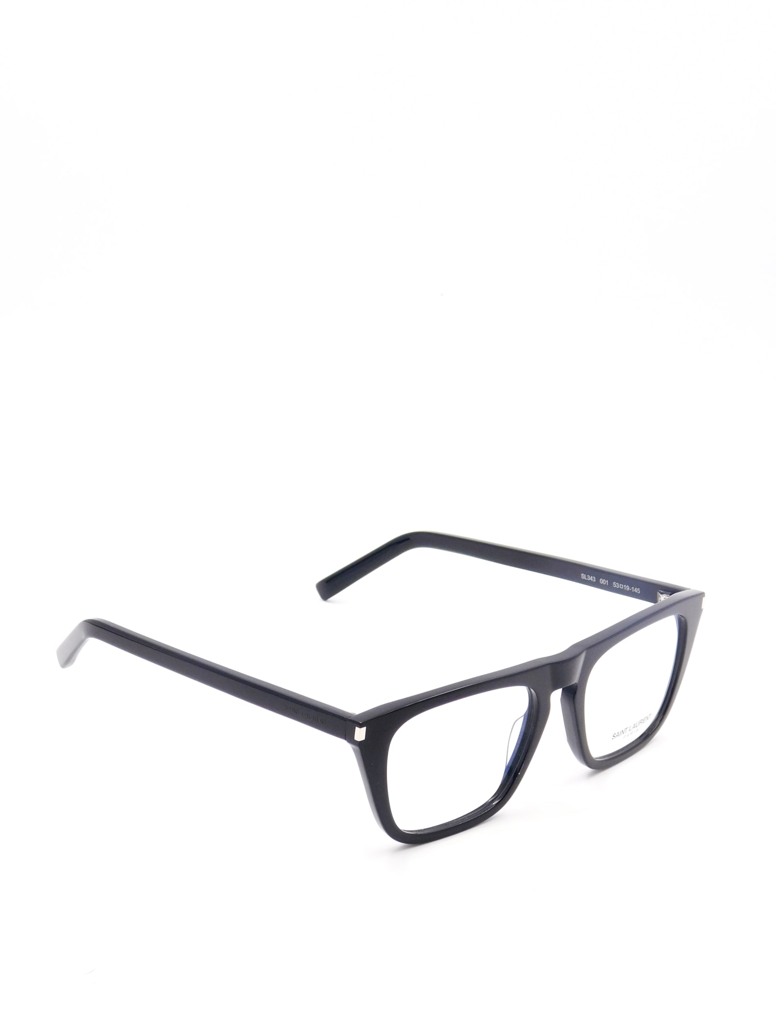 Saint Laurent Sl 343 Eyewear In Black Black Transpare