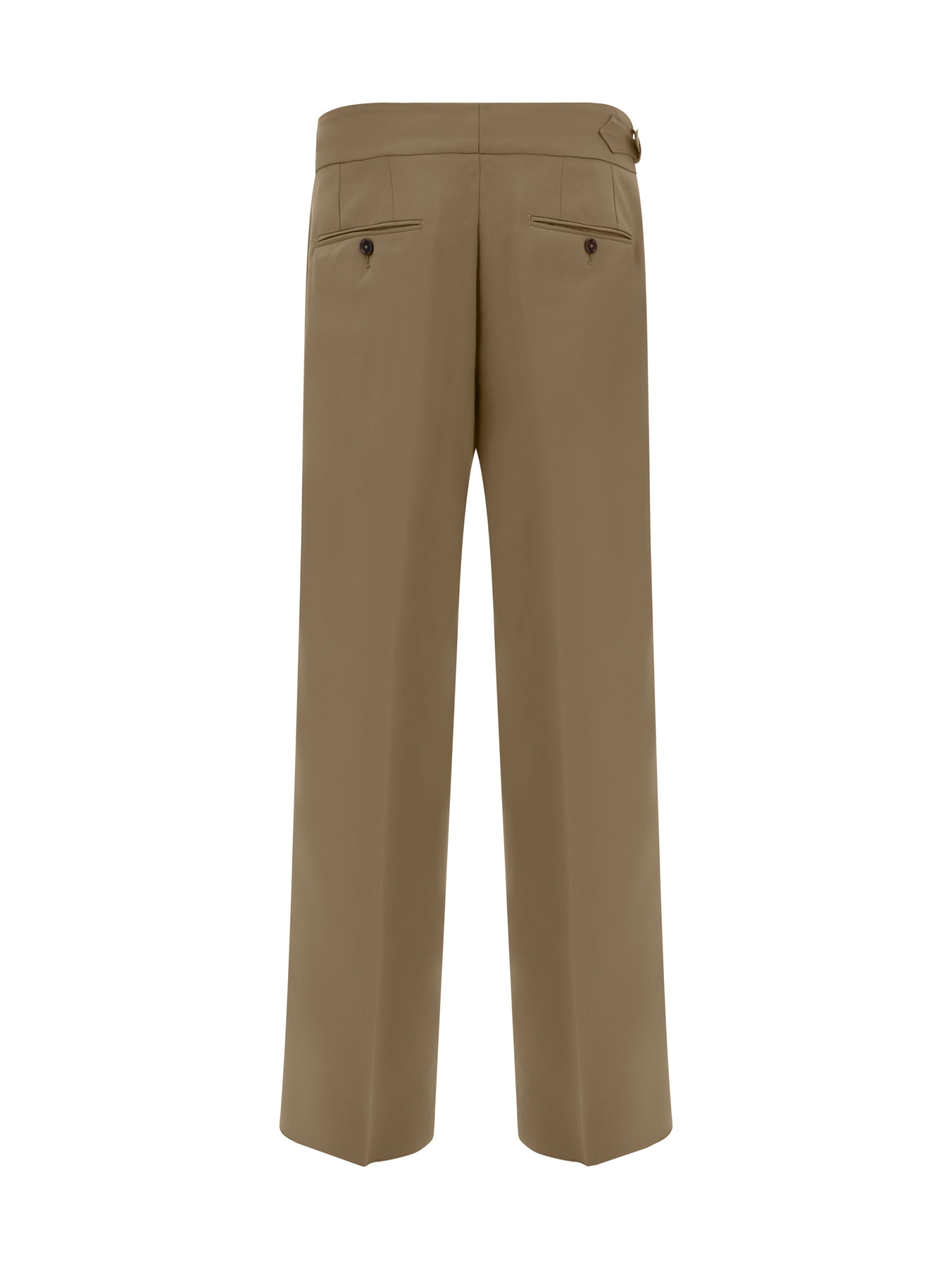 Shop Dolce & Gabbana Pants In Make Up Scuro (beige)