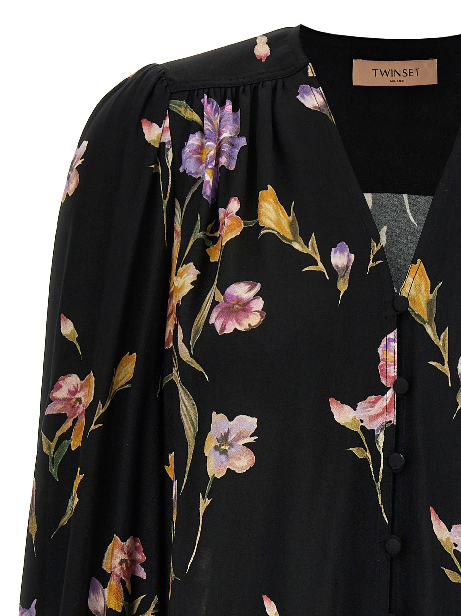Shop Twinset Iris Shirt In Black