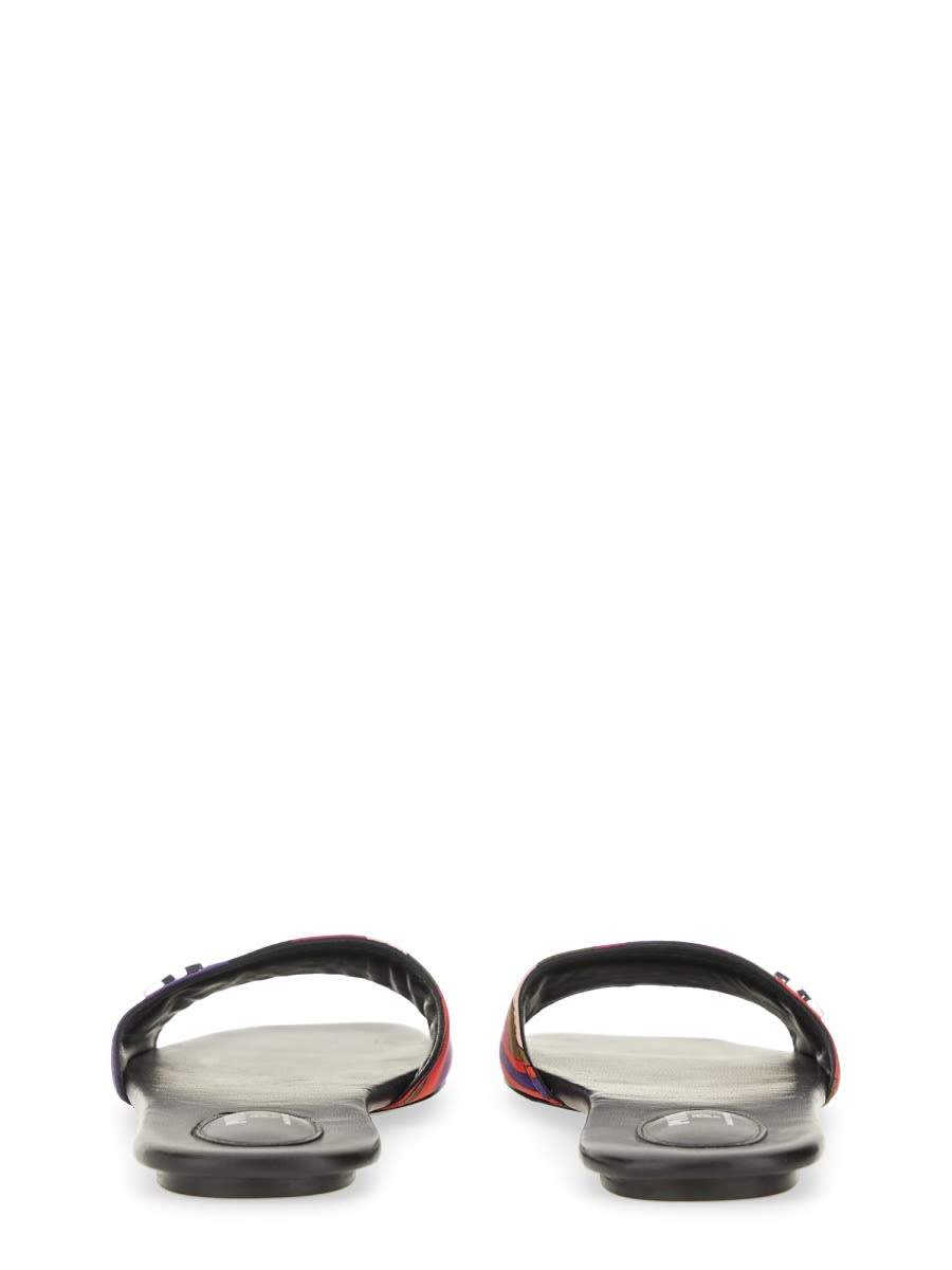 Pucci Iris Print Sandal In Multi