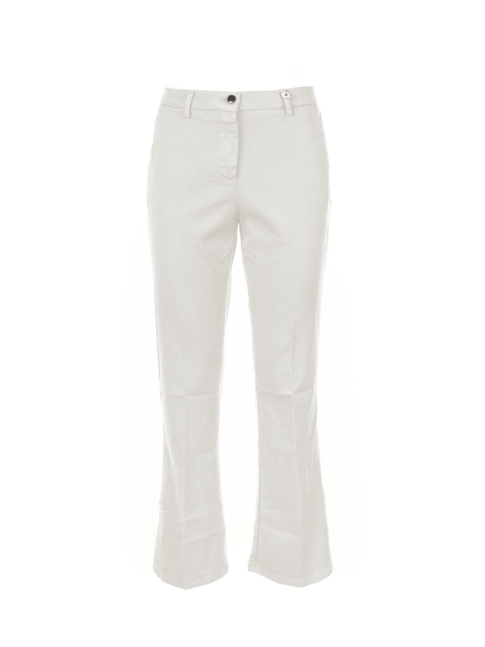 Myths Womens White Flared Trousers