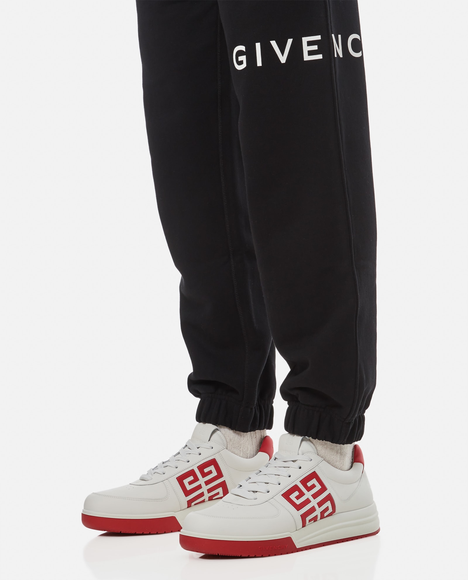 Shop Givenchy Cotton Jogging Pants In Black