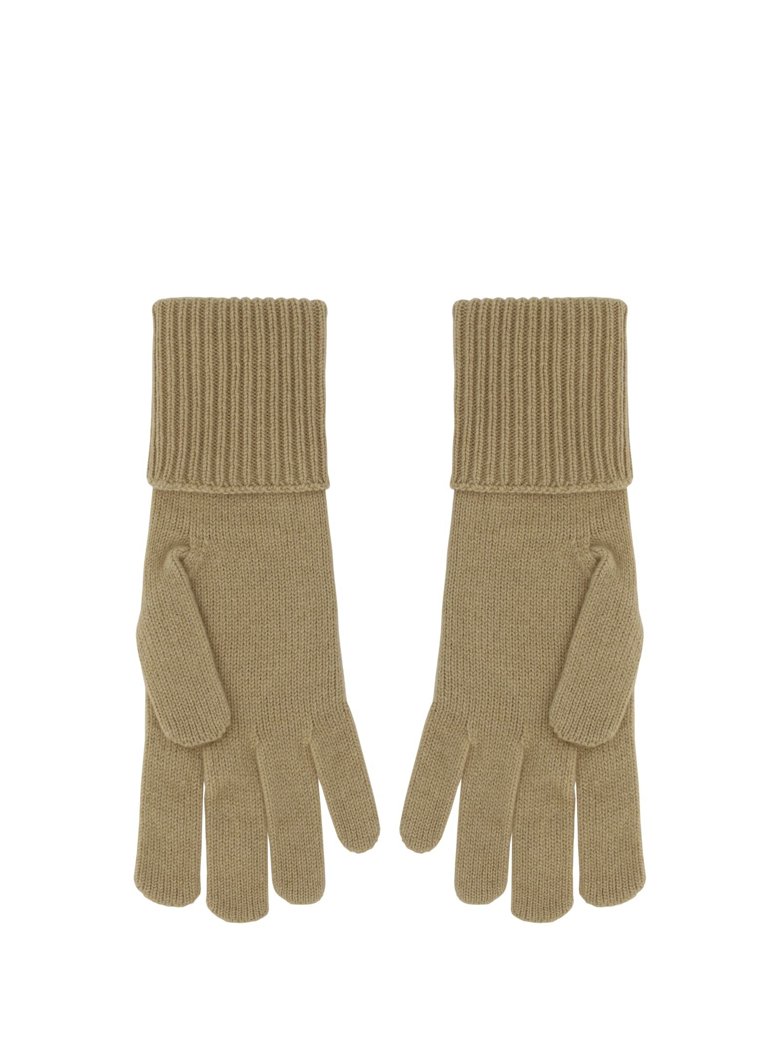 Shop Burberry Gloves In Sand