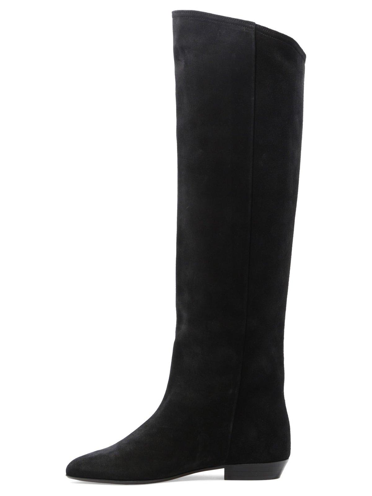 Shop Isabel Marant Pointed Toe City Boots In Black