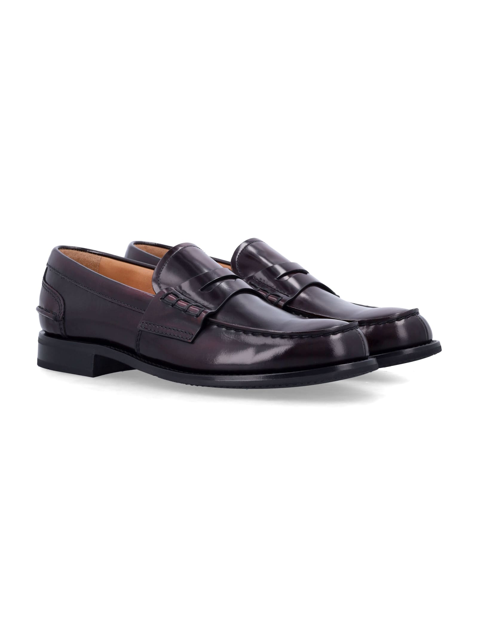 Church's Women Brown Slip On Loafers, 6 Luxury Loafers & Drivers For Women Darveys In Burgundy