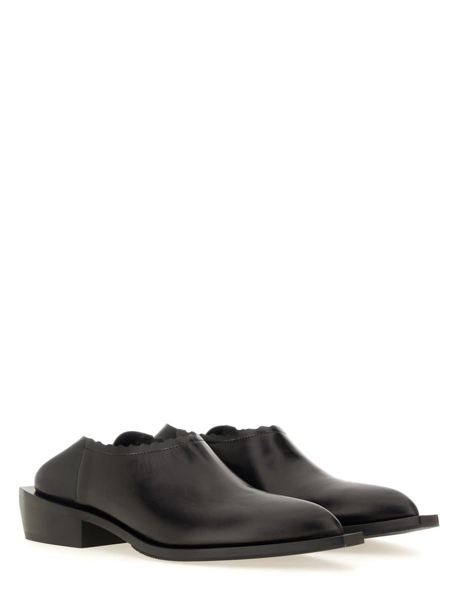 Moschino Couture Shootie Cuban Heel In Black