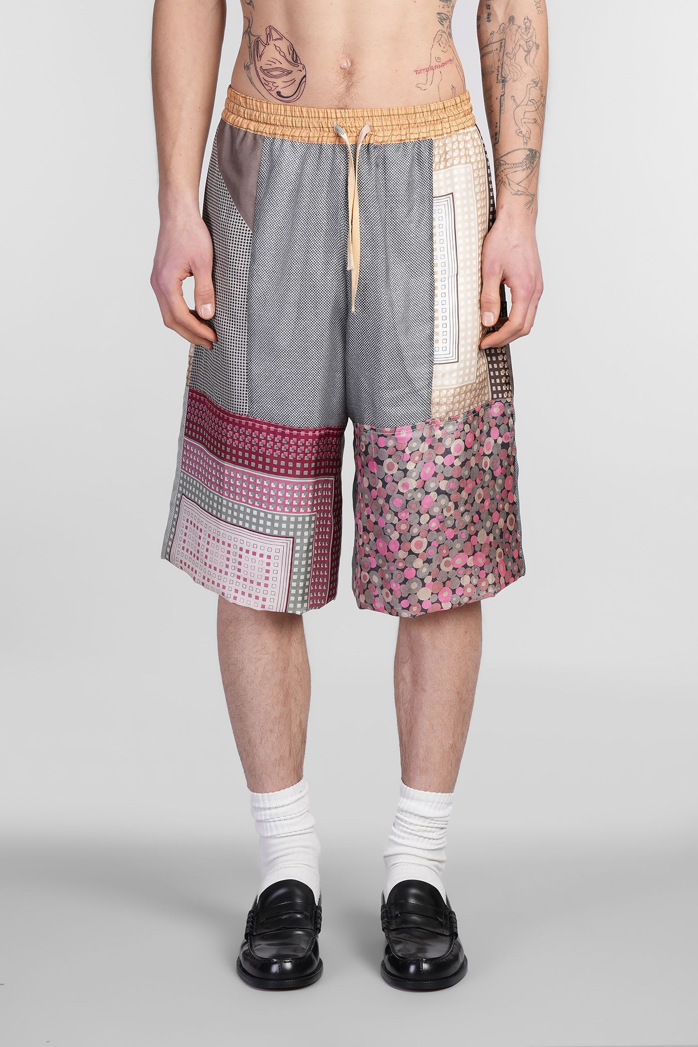 Shorts In Multicolor Silk