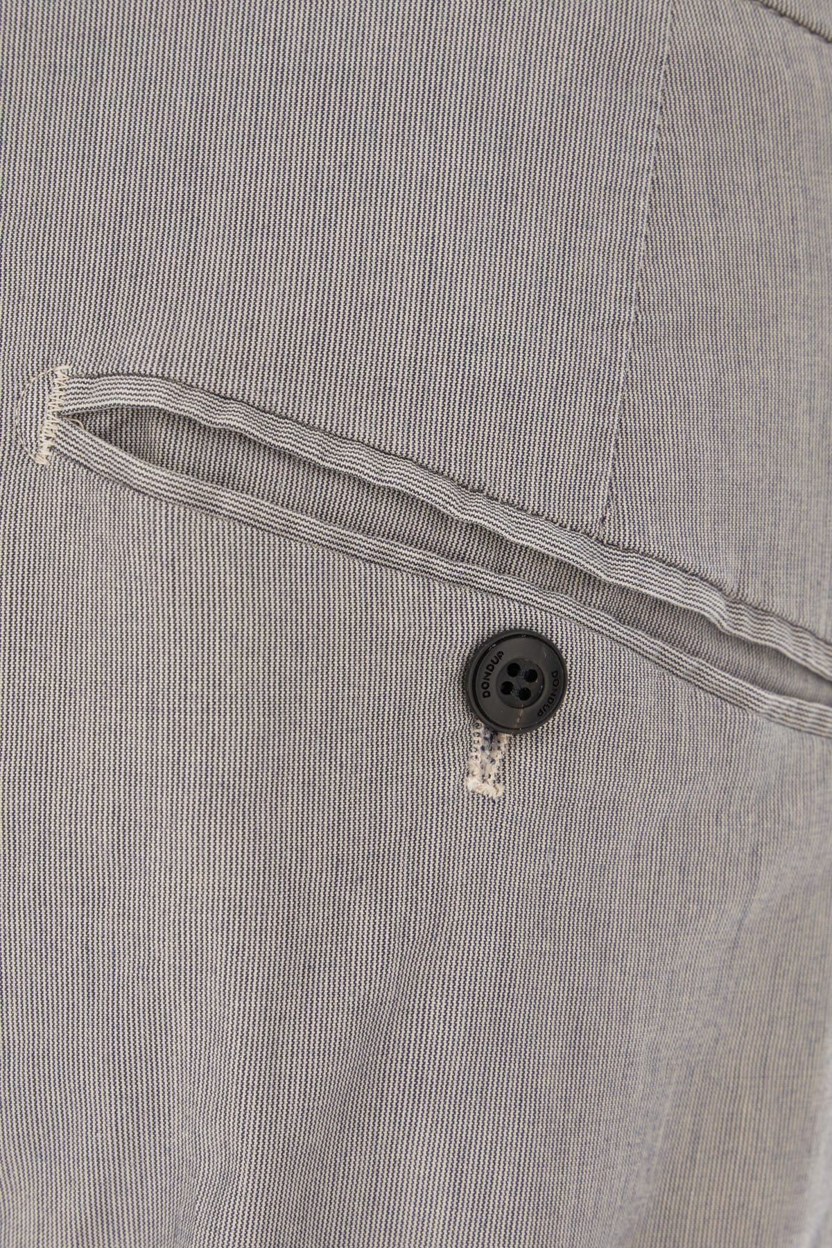 Dondup Embroidered Stretch Lyocell Blend Pants In Ghiaccio