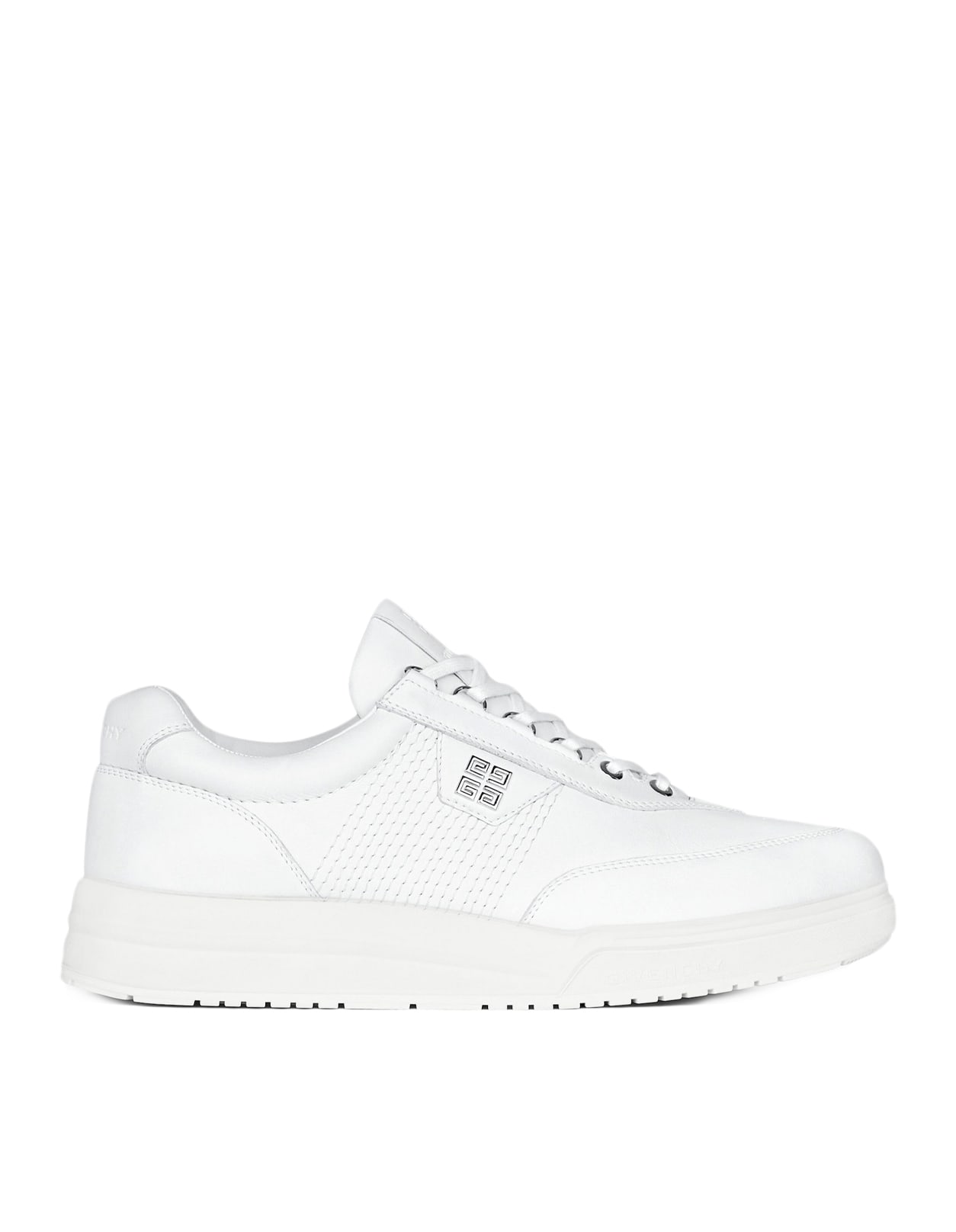 GIVENCHY MAN G4 SNEAKERS IN WHITE LEATHER