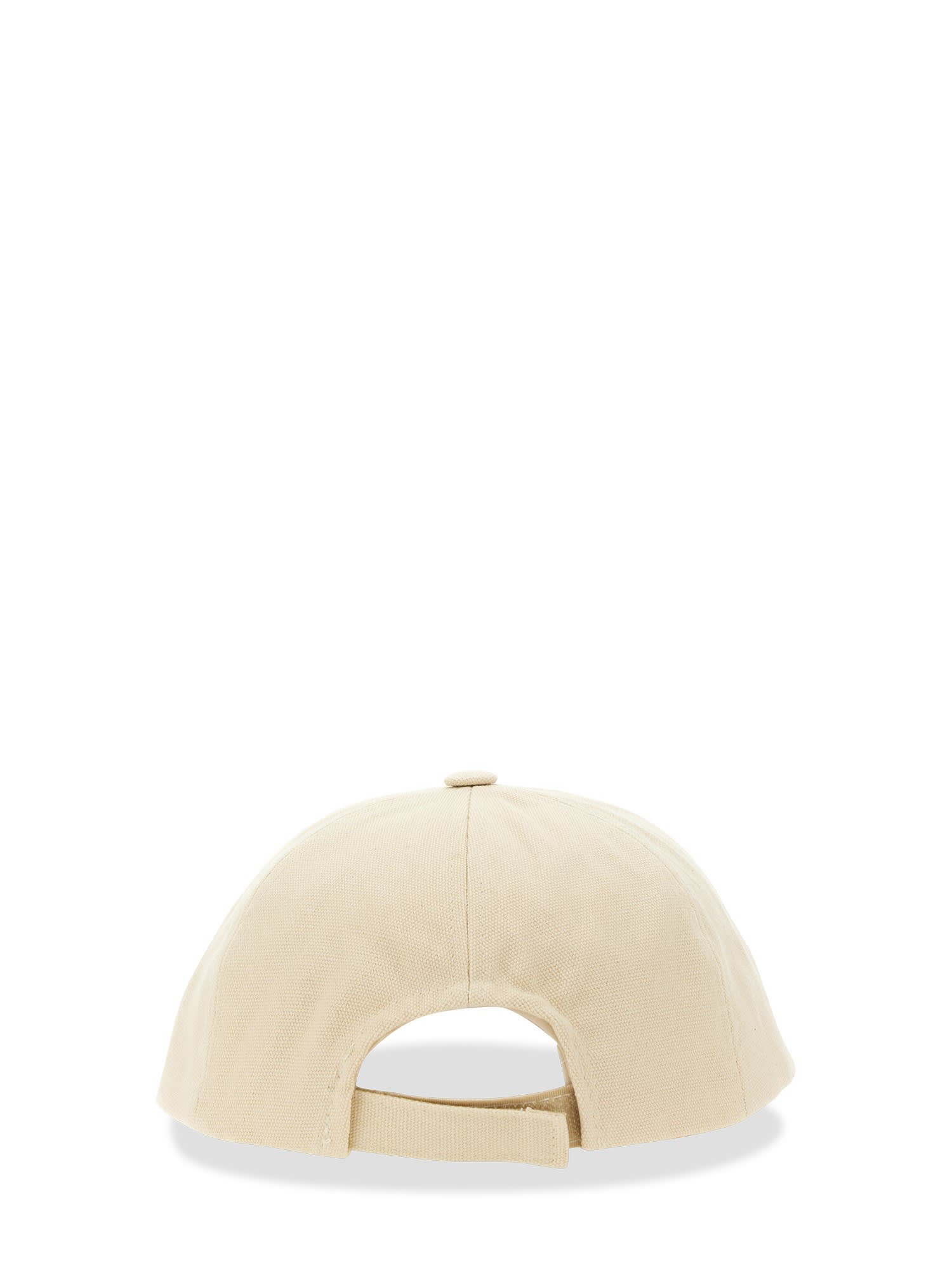 Shop Isabel Marant Baseball Hat With Logo In Ecru/black