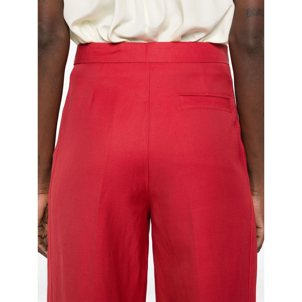 Loulou Studio Pant In Red