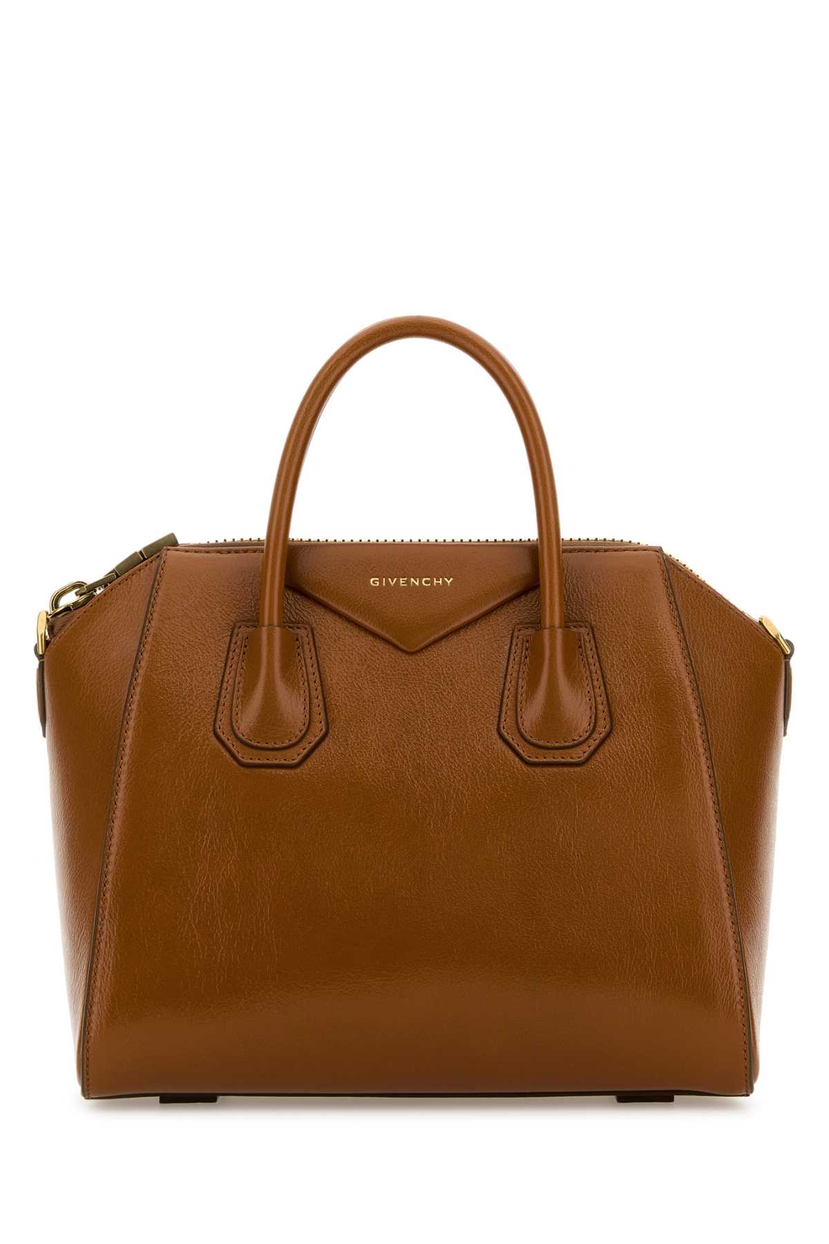 Caramel Leather Small Antigona Handbag