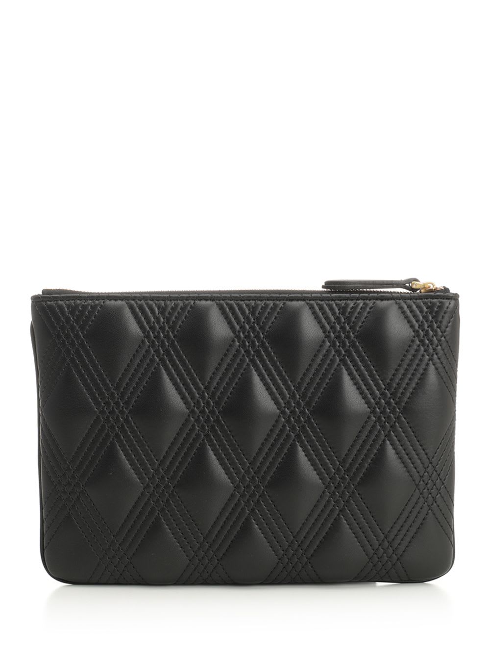 Valentino Medium Quiltie 67 Clutch Bag In Black