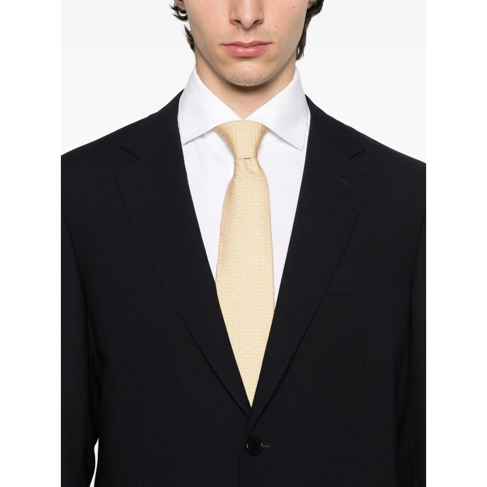 Canali Button Blazer In Black