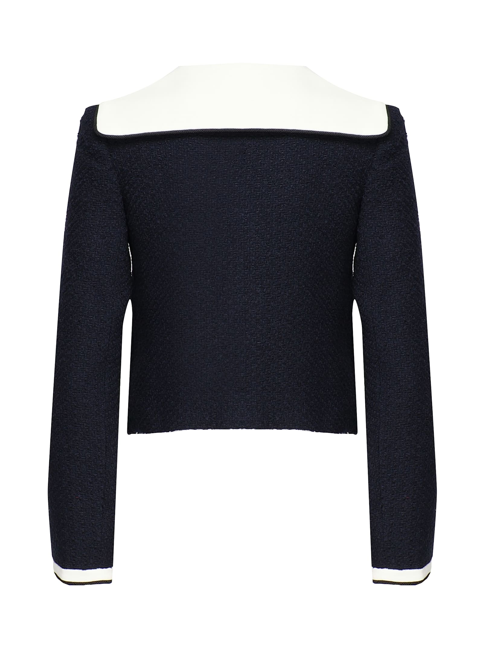 Self-portrait Boucl Short Jacket In Black