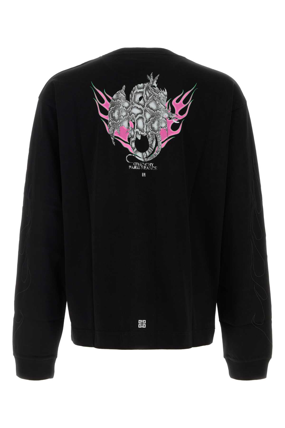 Givenchy Wool Crew-neck Sweater With Zippered Cuffs In Black