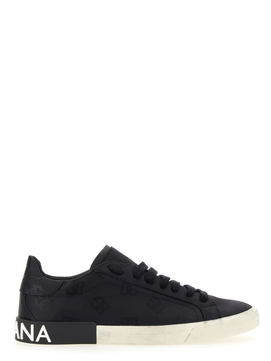 Shop Dolce & Gabbana Sneaker With Logo In Black