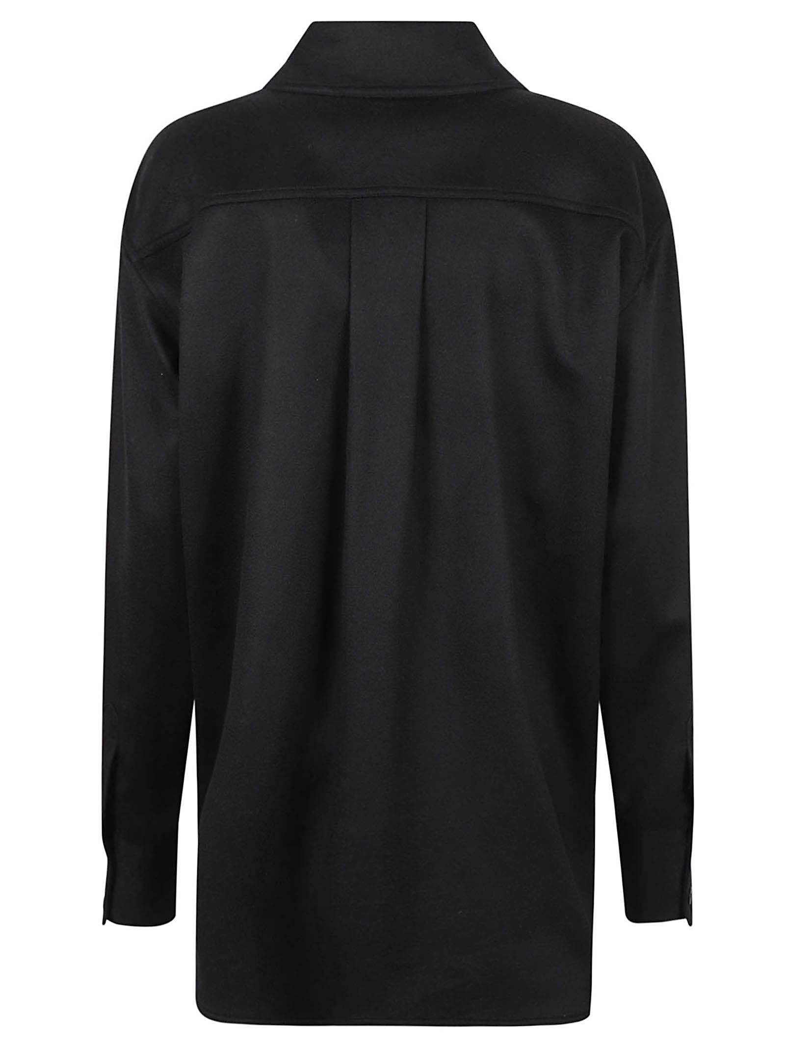 Saint Laurent Cargo Buttoned Shirt In Black