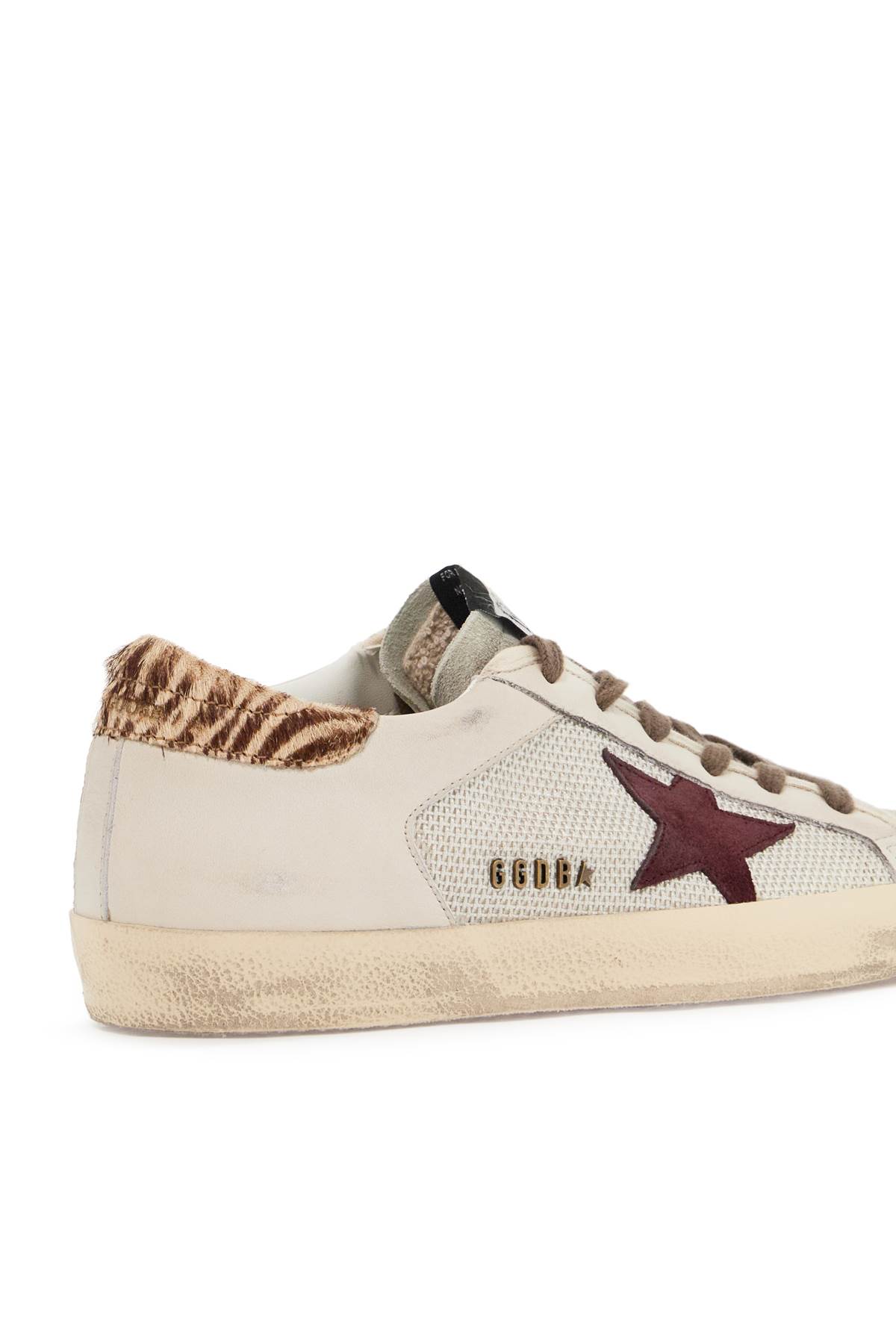 Shop Golden Goose Super-star Double Quarter Sneakers In Silver/ice/white/buttercream B