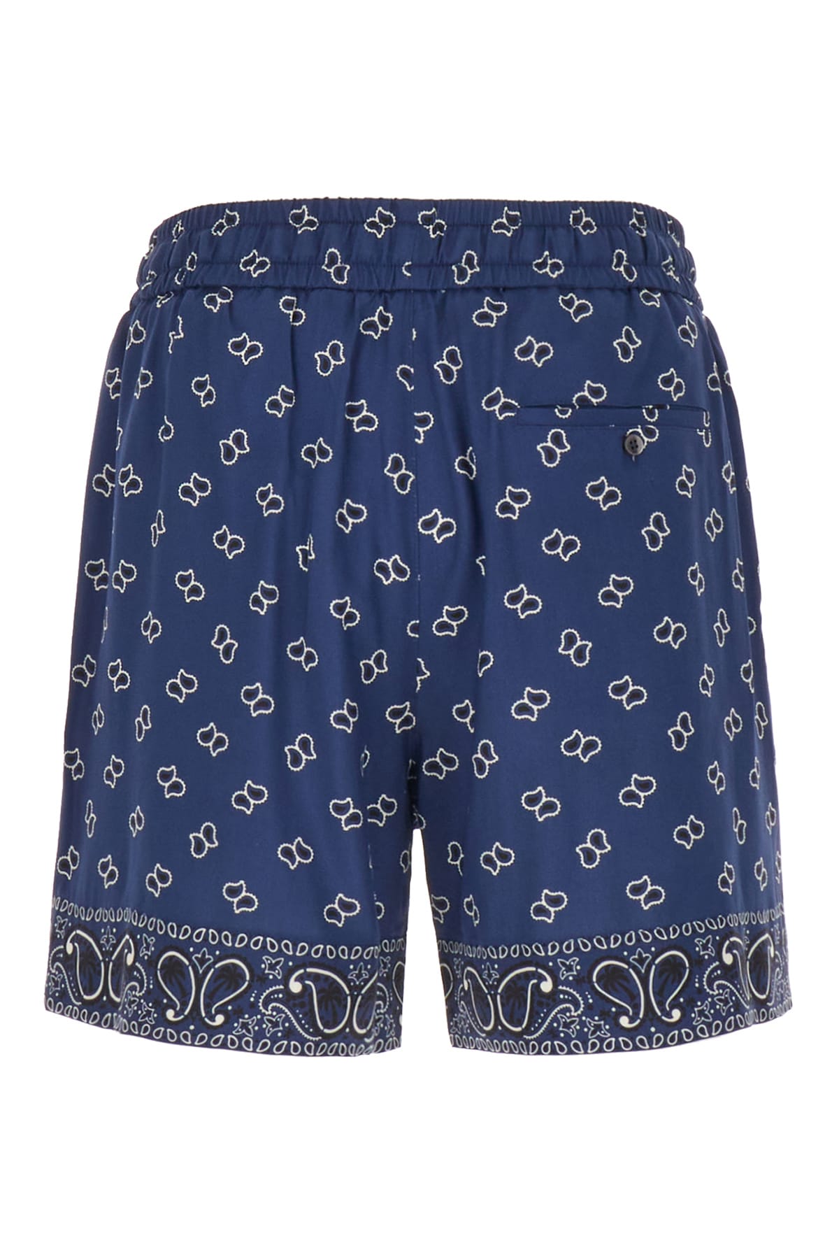 Shop Palm Angels Printed Viscose Bermuda Short In 4646