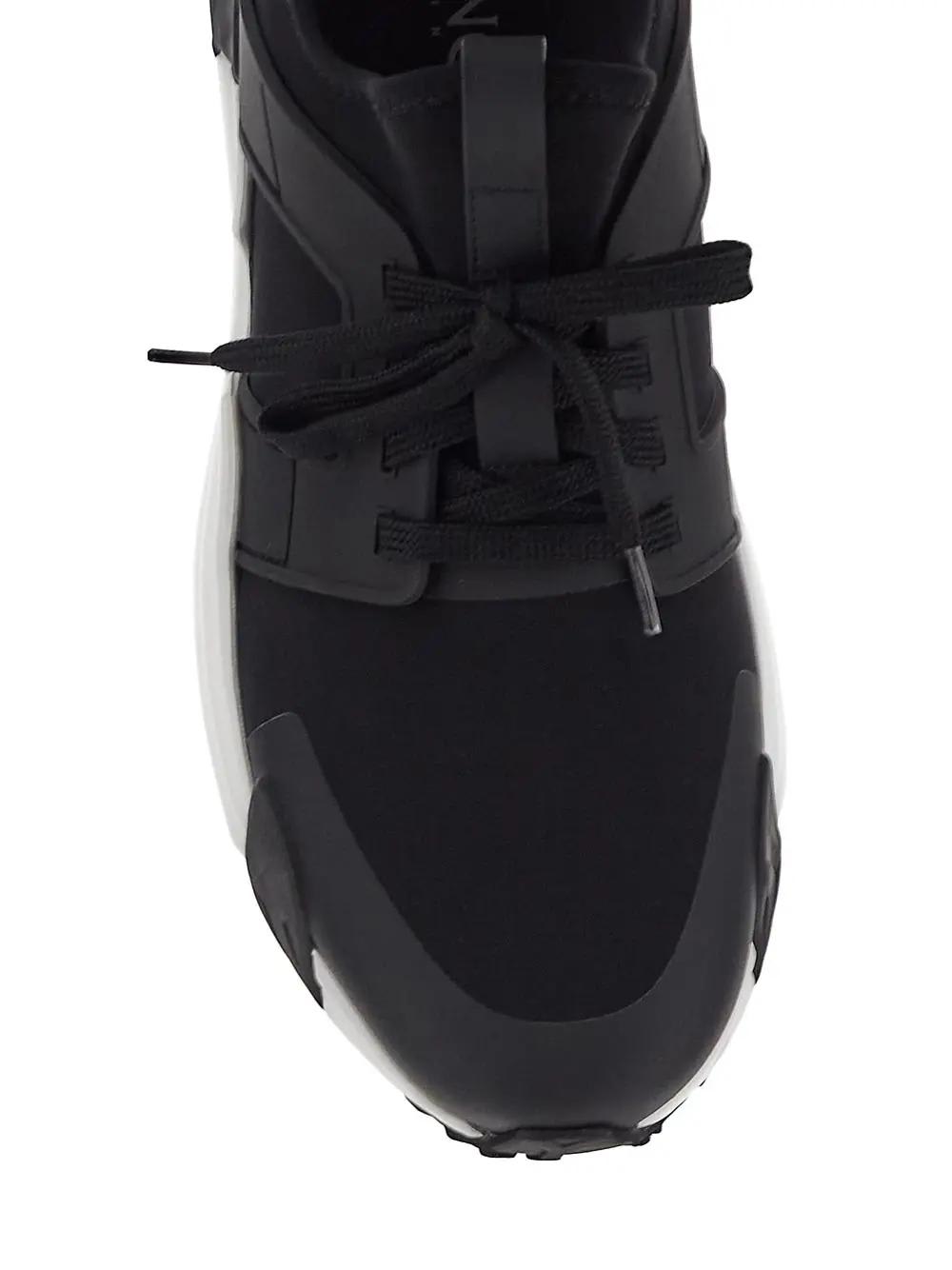 Shop Moncler Lunarove Sneakers In Black