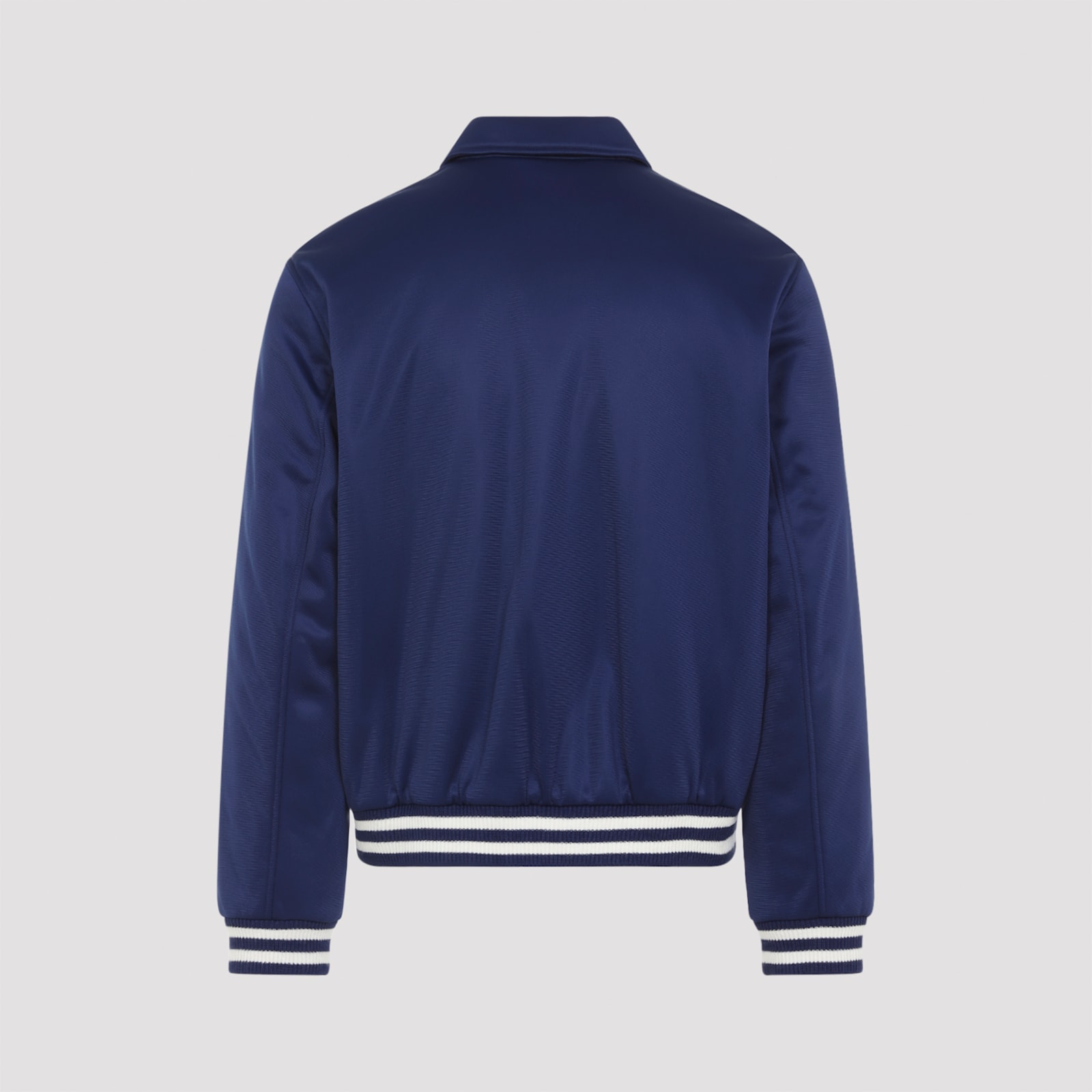 Celine Navy And Ecru Teddy Jacket In Double-face Jersey In Blue