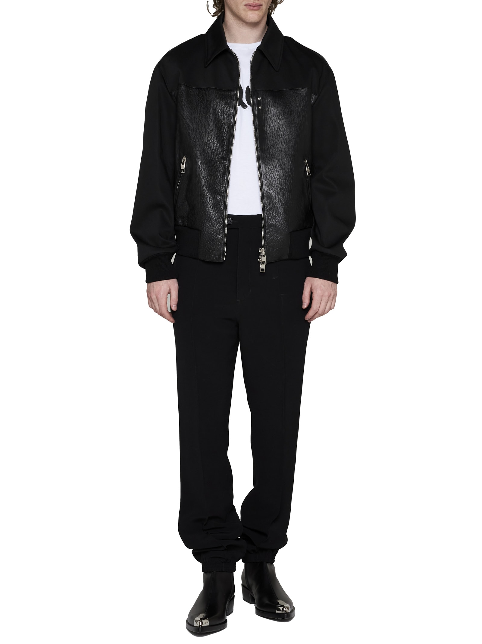 Alexander Mcqueen Tailored Track Pants In Black