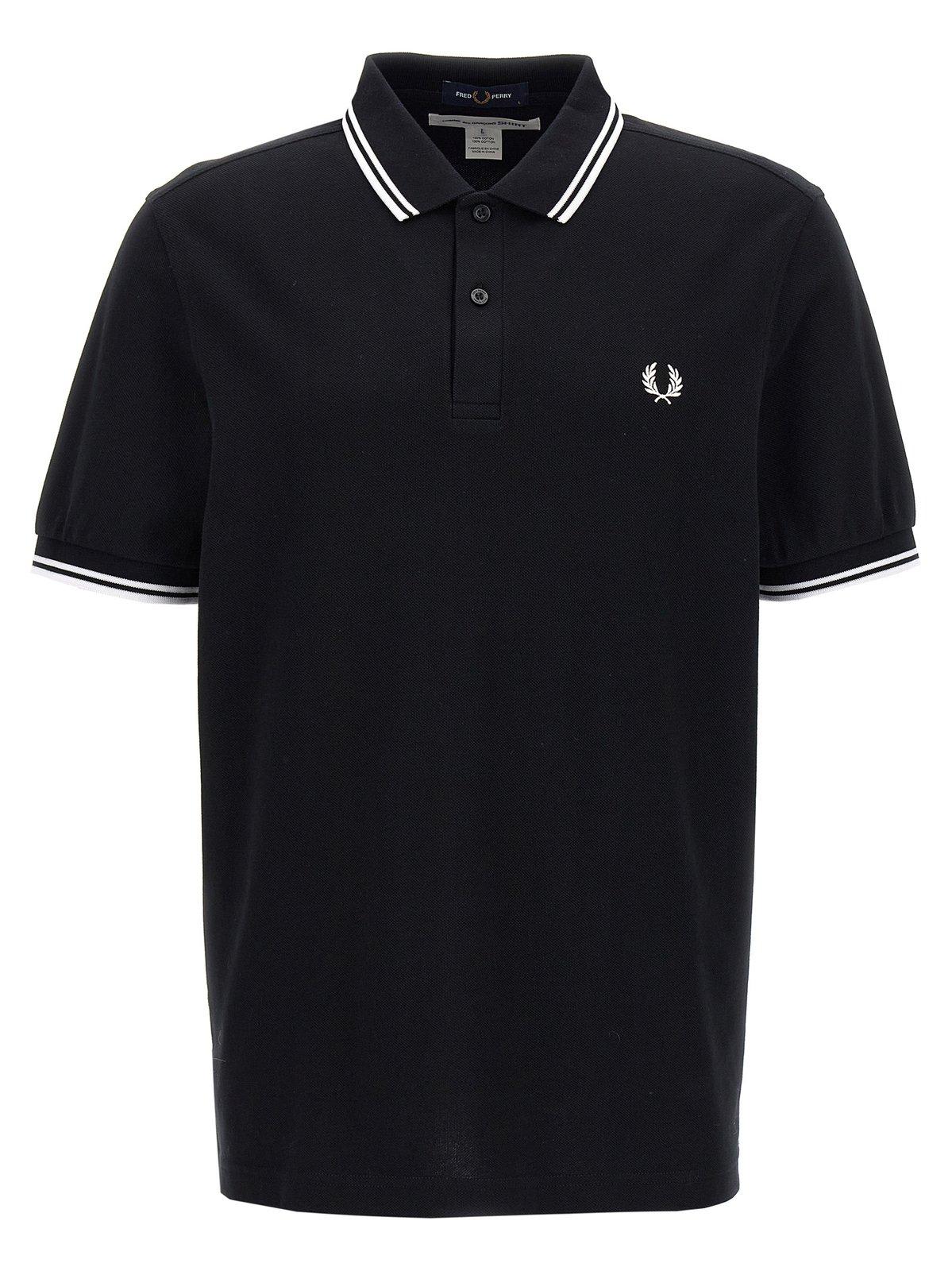 Comme des Garçons Logo Embroidered Polo Shirt