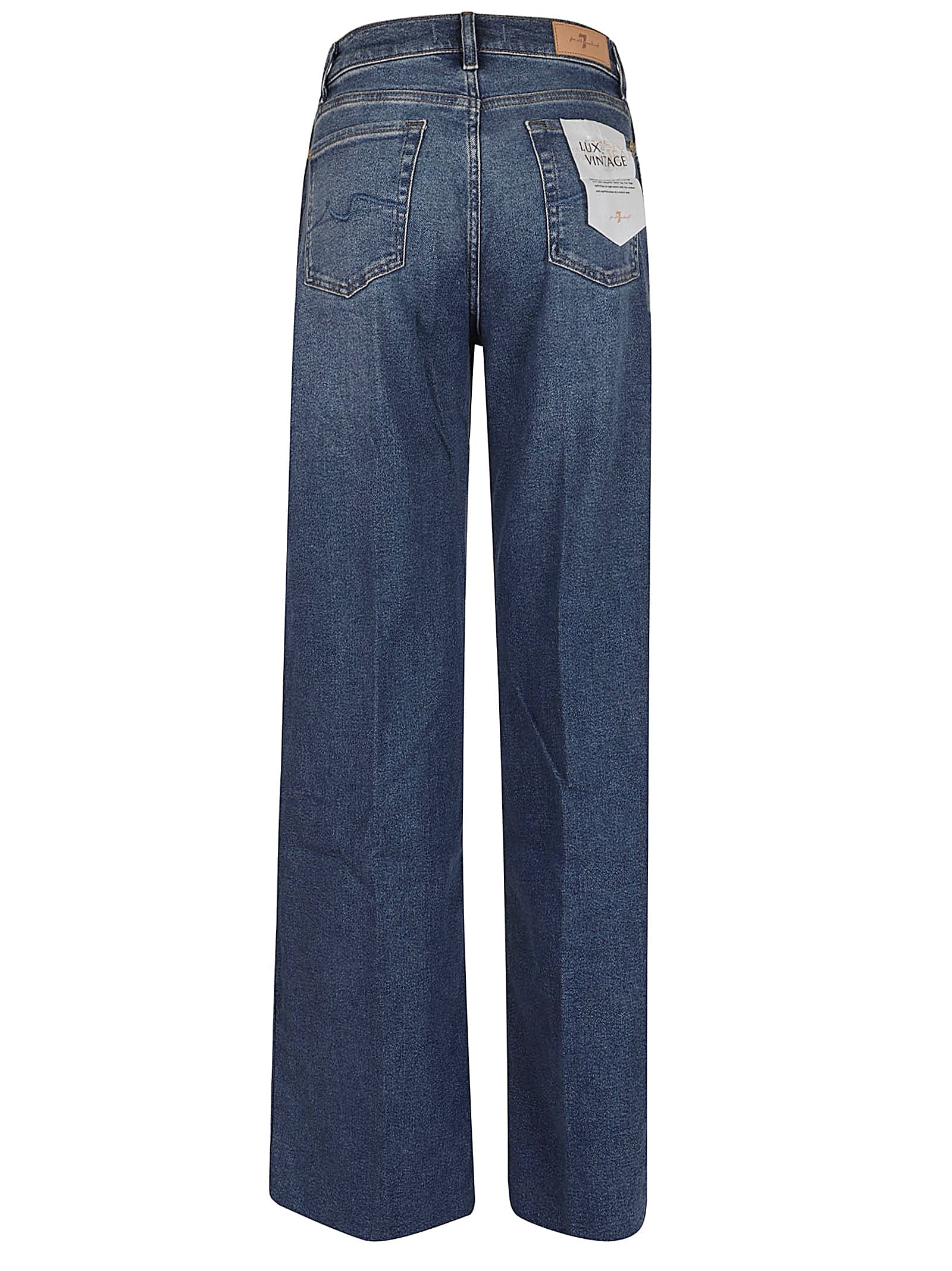 Shop 7 For All Mankind Lotta Luxe Vintage Love Affair In Mid Blue