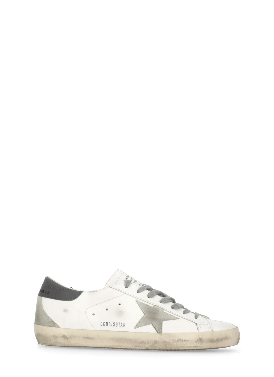 Golden Goose Vintage Style Low Top Sneakers In White